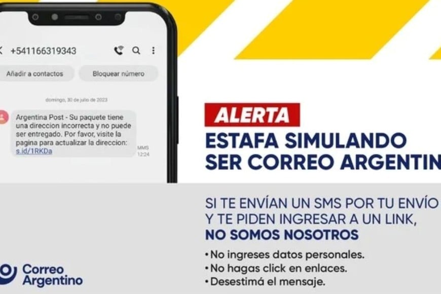Correo Argentino emitió un comunicado para advertir sobre esta maniobra ilegal.