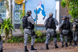 Fuerzas de seguridad de El Salvador. Crédito: Prensa Nayib Bukele