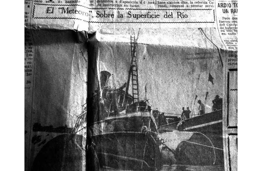 Diario El Orden también aportó sus imágenes sobre el barco hundido.