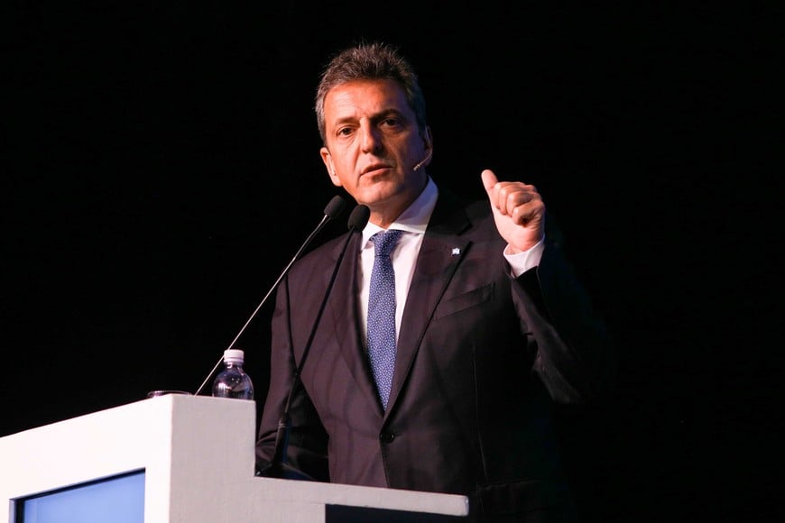 Sergio Massa, ministro de Economía y precandidato a presidente por el oficialismo.