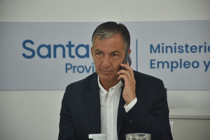 El ministro de trabajo provincial, Juan Manual Pusineri. Crédito: Flavio Raina
