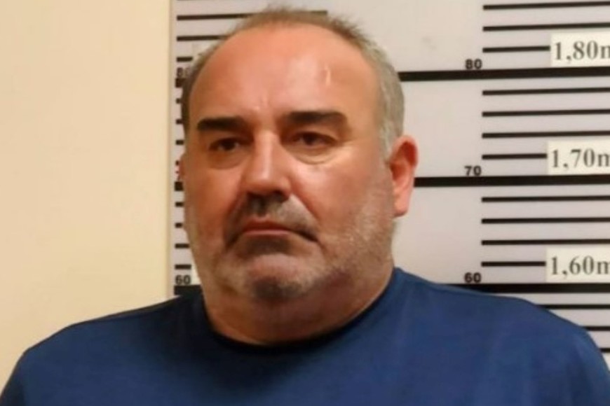 Cabrera al momento de la detención.