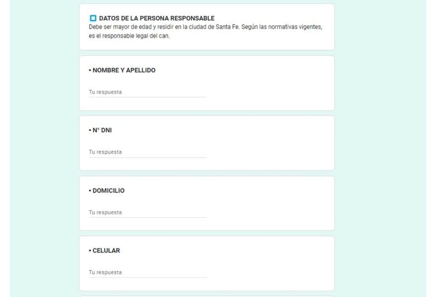 Registro de perros de razas peligrosa