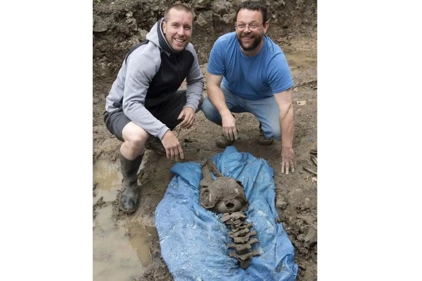 El descubrimiento ocurrió en el pequeño pueblo de Causewayhead, Stirling, Escocia.