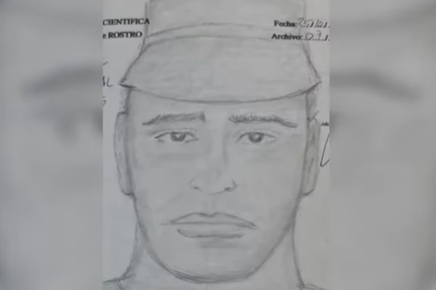 El indentikit del sospechoso del crimen