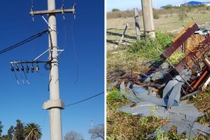 Los transformadores de energía eléctrica, pertenecientes a la Empresa Provincial de la Energía.