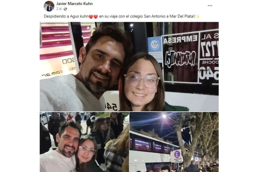 Su padre se había sacado una foto con ella antes del viaje