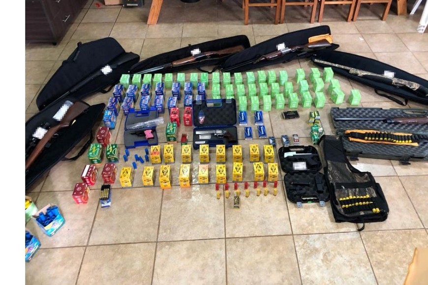 Los elementos incautados. Crédito: Gendarmería Nacional.