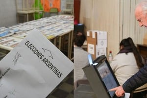 En CABA se eligieron autoridades nacionales con el sistema tradicional con boleta de papel y locales mediante voto electrónico. Pablo Aguirre - NA
