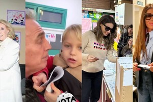 Los famosos fueron a votar y compartieron el momento.