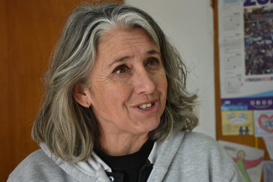 "Ahora estamos viendo menos gente, en las elecciones pasadas había colas en las mesas y ahora no", señaló la directora Mariana Milessi. Foto: Flavio Raina