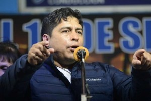 Claudio Vidal, gobernador electo en Santa Cruz.