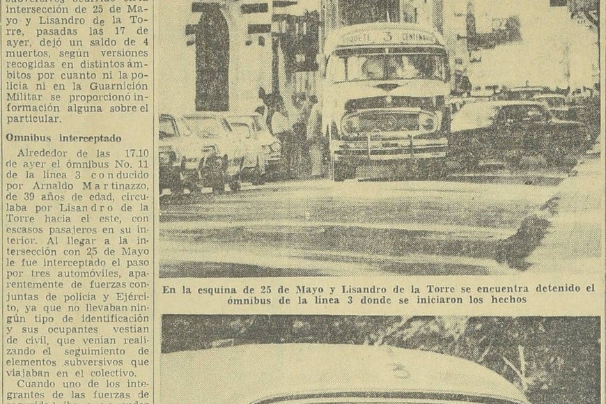 El 2 de diciembre de 1976 el diario El Litoral incluyó la crónica policial del hecho en la tapa de su edición vespertina. FOTO: Archivo El Litoral