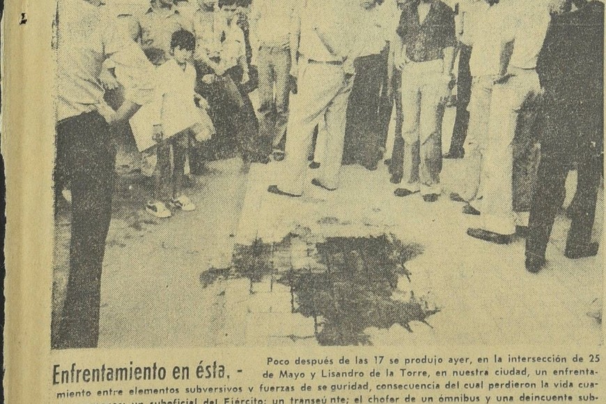 El 2 de diciembre de 1976 el diario El Litoral incluyó la crónica policial del hecho en la tapa de su edición vespertina. FOTO: Archivo El Litoral