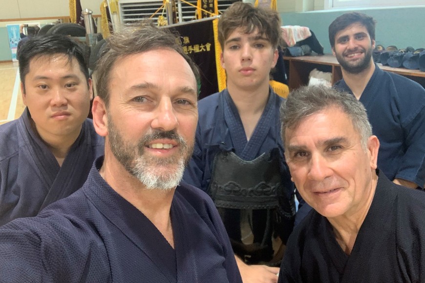 Los mejores. El equipo argentino tuvo la posibilidad de aprender junto a los grandes maestros.

Gentileza.