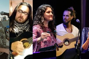Juane Voutat, Pablo Rodríguez, Lucía Maidana, Luciano Yapur y Mariana Pretto se unirán en el escenario de Uhlalá, en un encuentro que aspira a generar un vínculo entre los cantautores, cantautoras y el público en general. Fotos: Gentileza de los artistas