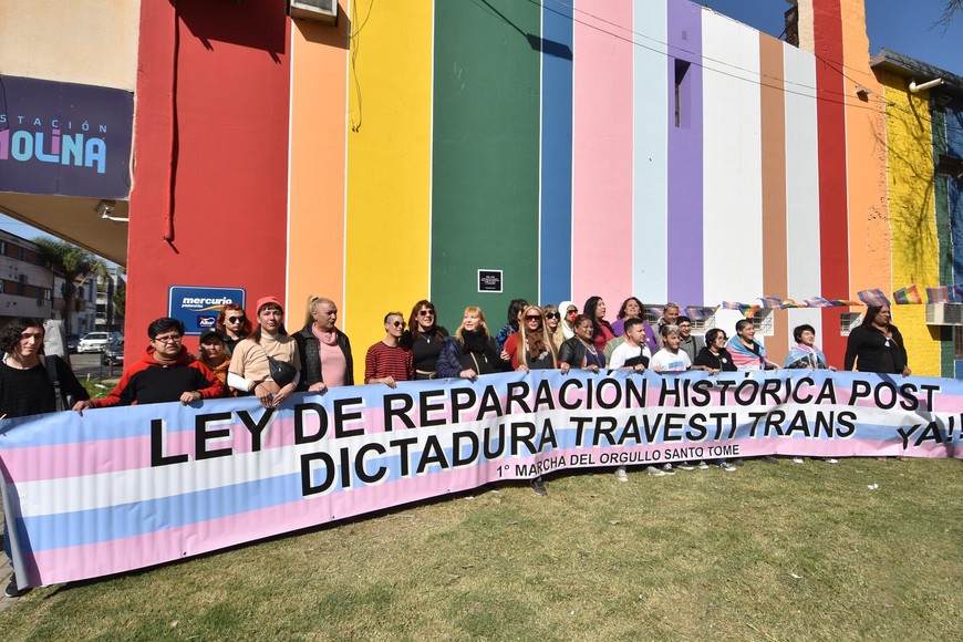 Último pedido que lleva adelante el colectivo trans. Crédito: Pablo Aguirre