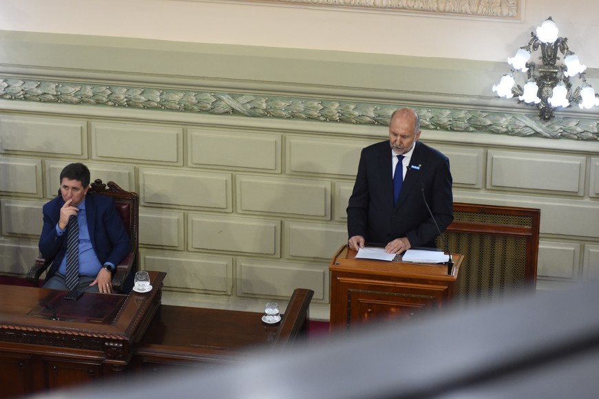 El gobernador Omar Perotti. Crédito: Mauricio Garín.