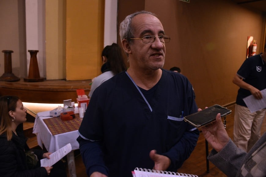 Gabriel Camiña, técnico de hemoterapia del CUDAIO Santa Fe.