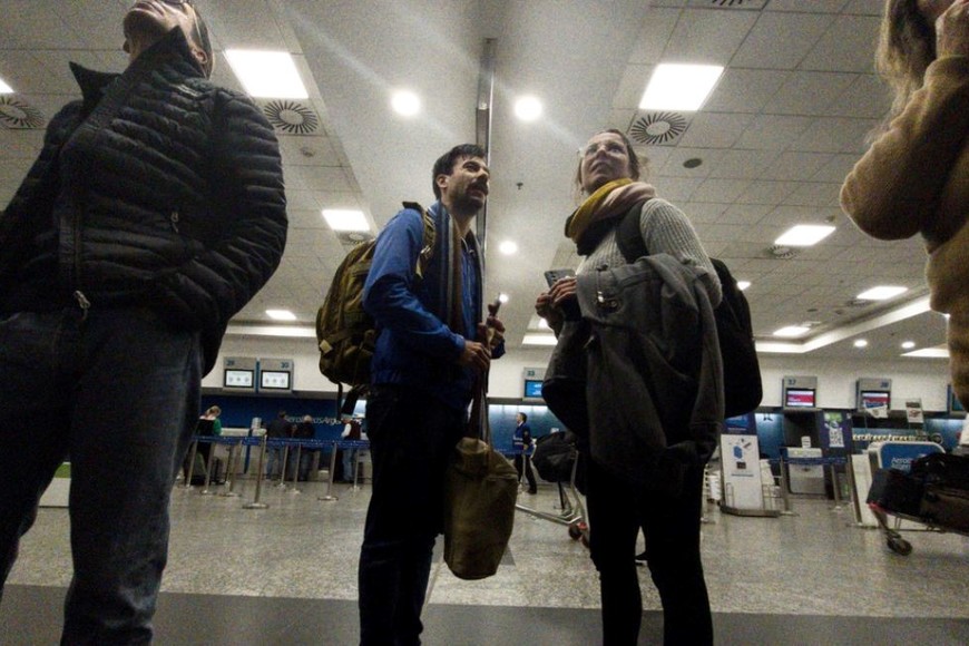 Al menos 31 vuelos de Aerolíneas Argentinas se encontraban con demoras,