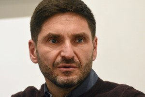 Maximiliano Pullaro, candidato a gobernador por Juntos para Cambiar Santa Fe. Créditos: Pablo Aguirre