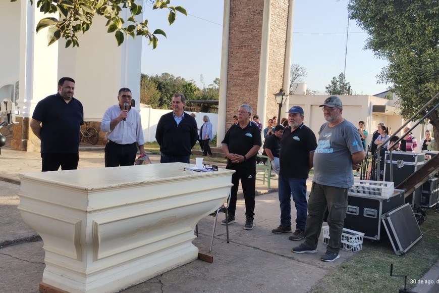 El cura párroco Presb. Fernando Chiariotti presidió la misa principal en honor a la santa patrona de Díaz