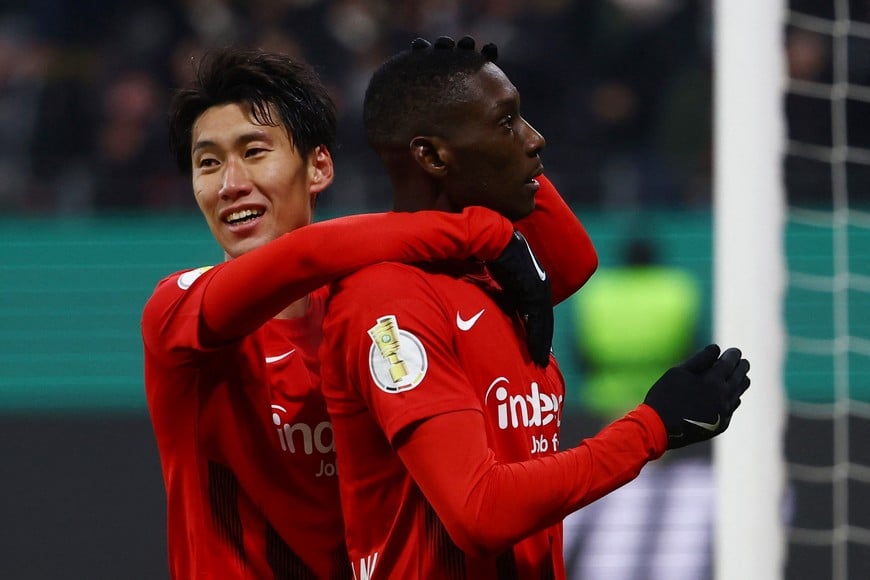 Randal Kolo Muani era figura en el Frankfurt. Crédito: Reuters