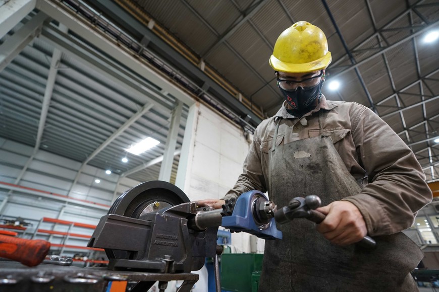 Un análisis del sector industrial en el día de la celebración de la actividad. Foto: Fernando Nicola