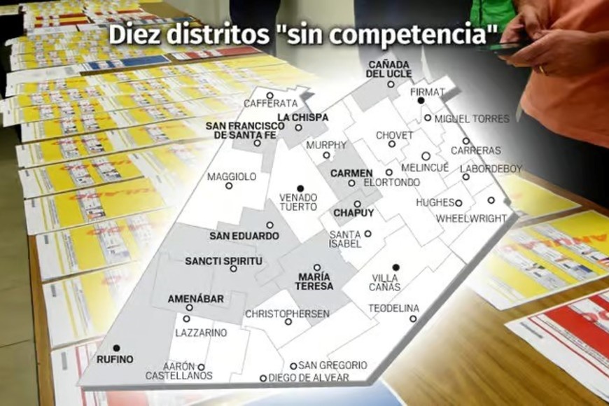 Aunque se debe votar igual, en una decena de distritos sólo hay un candidato para el Ejecutivo local. Infografía: Alejandro Moulins.