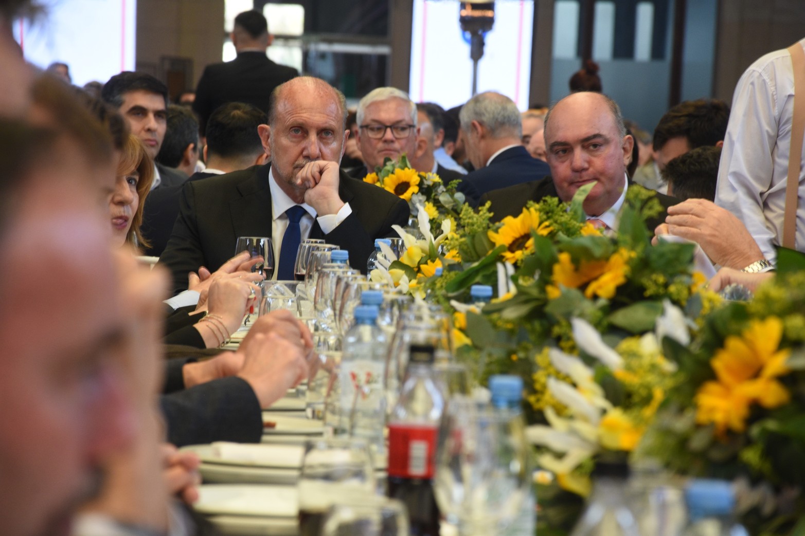 Javier Martín y Omar Perotti encabezaron el almuerzo al que asistieron industriales de toda la Provincia y las principales autoridades gubernamentales.