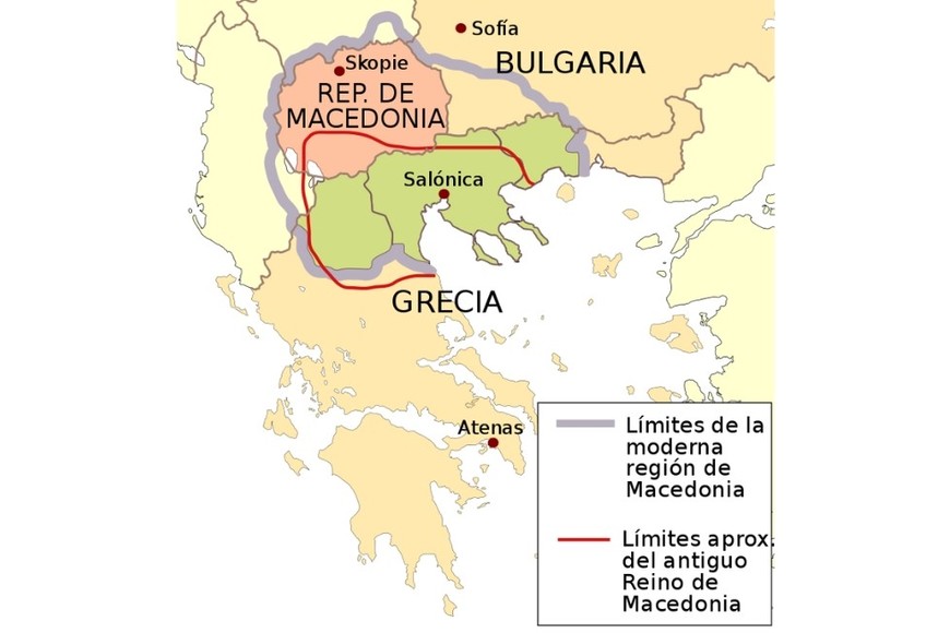 La disputa por el nombre Macedonia.