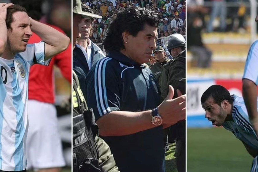 Messi, Maradona y Mascherano.