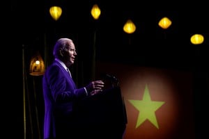 U.S. President Joe Biden holds a press conference in Hanoi, Vietnam, September 10, 2023. REUTERS/Evelyn Hockstein