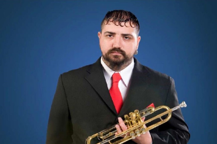 Hugo Lobo, trompetista y líder de Dancing Mood