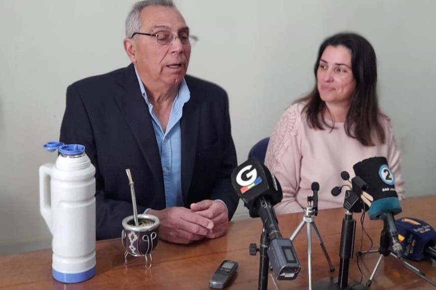 Mario Migno junto a Maribel González.