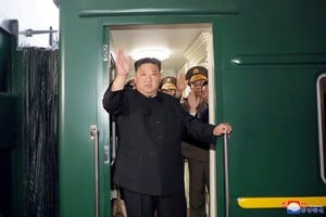 Así partía Kim Jong-un desde Pyongyang. Crédito: KCNA (Agencia Telegráfica Central de Corea)