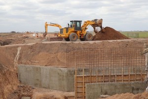 Avanzan las obras de pavimentación sobre las rutas provinciales 70-s y 67-s, acceso a la localidad de Aurelia.
Foto: Gentileza