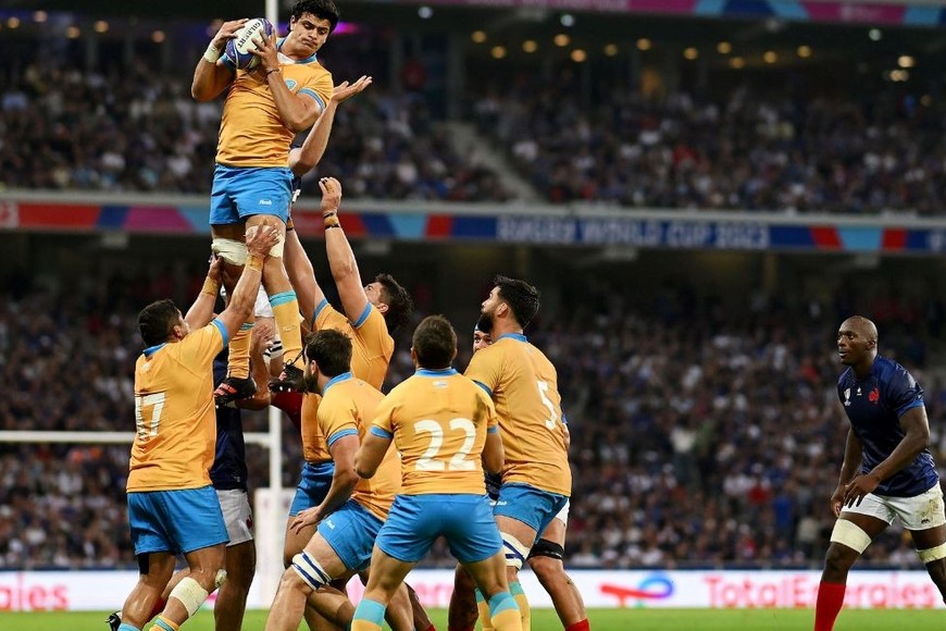 La obtención (en esta imagen buena) deberá ser sí o sí uno de los aspectos a mejorar por Uruguay de cara al partido con Italia. Crédito: World Rugby.