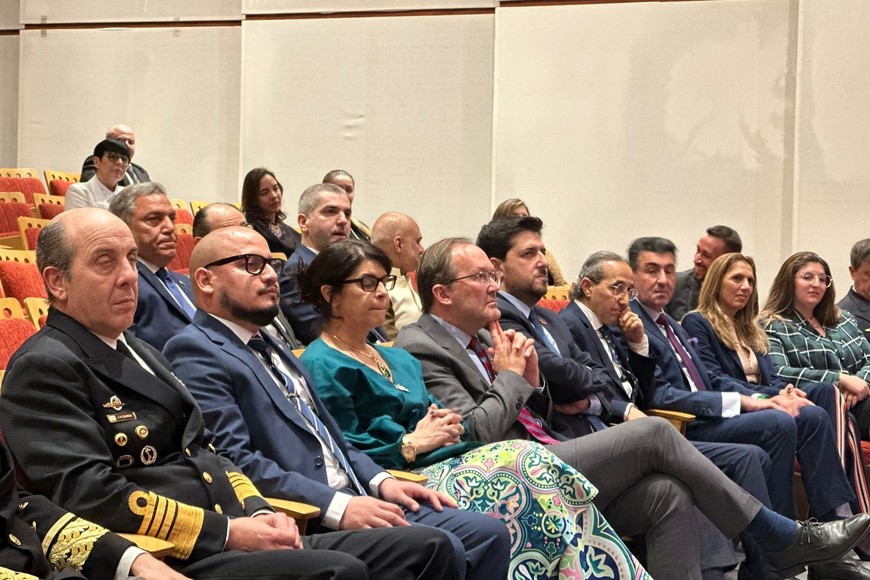 El acto en el salón Manuel Belgrano del ministerio de Relaciones Exteriores.