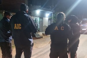 Presencia del personal de la AIC (Agencia de Investigación Criminal).