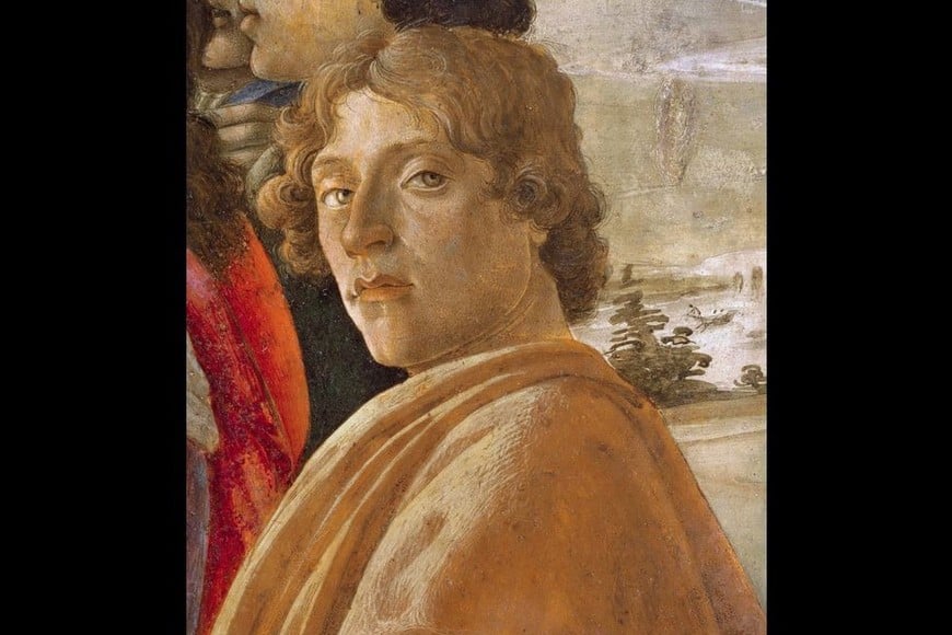 En “La Adoración de los Reyes Magos” aparece, supuestamente, un autorretrato de Botticelli. 
Foto: Galleria degli Uffizi de Florencia