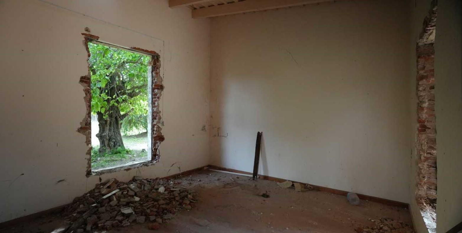 Un equipo de El Litoral pudo ingresar al interior del inmueble.