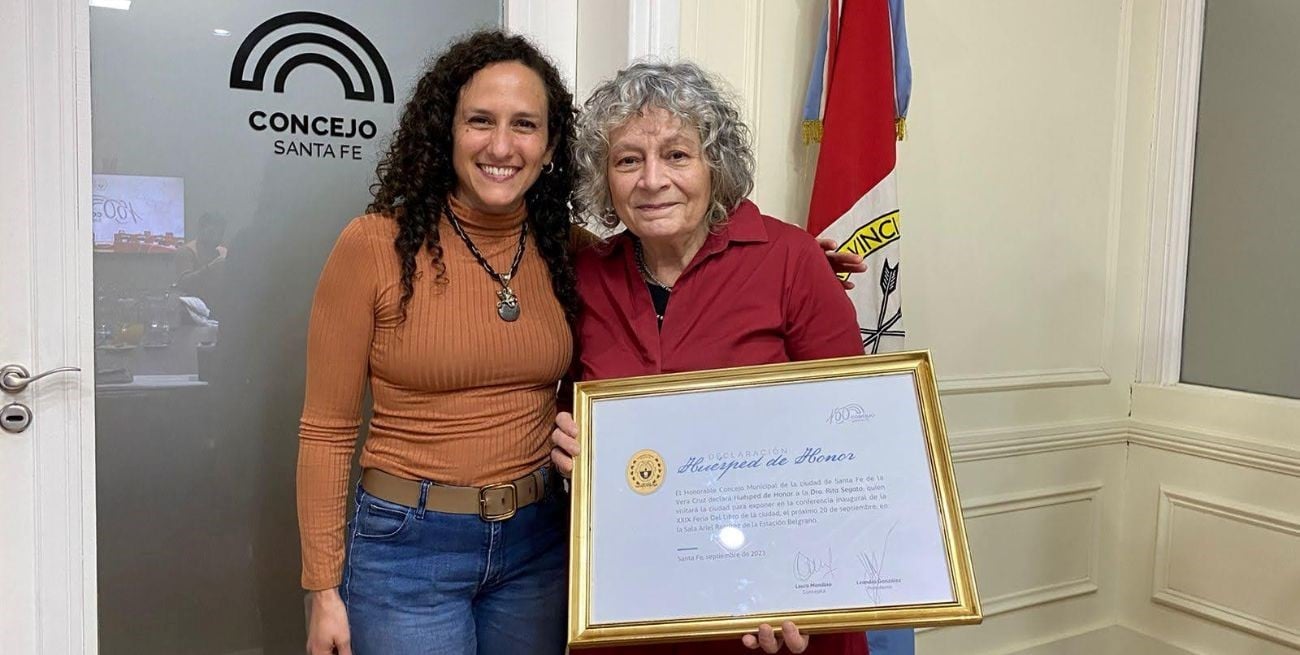 El Concejo declaró Huésped de Honor a Rita Segato