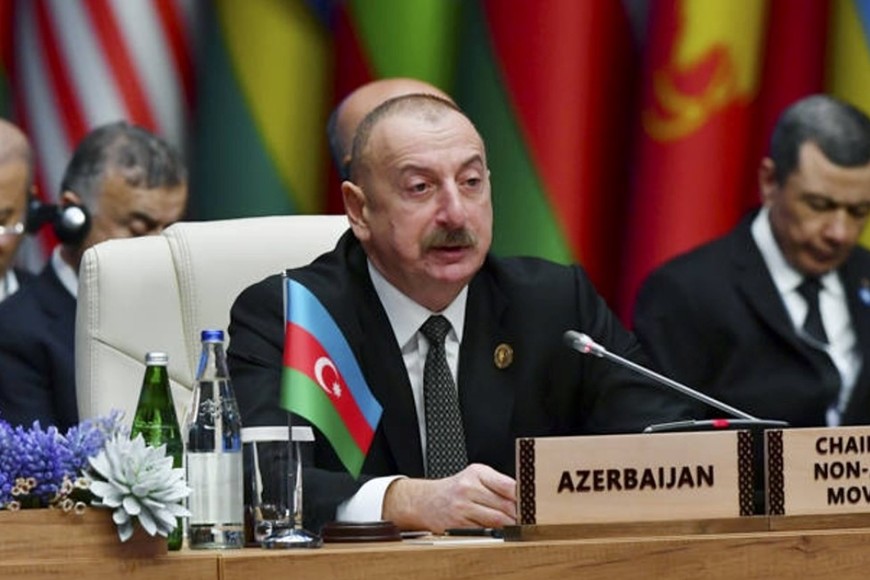 Ilham ?liyev, presidente de Azerbaiyan.