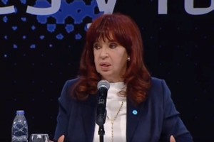 Cristina Fernández de Kirchner este sábado.