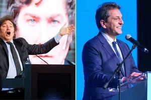 Javier Milei y Sergio Massa, candidatos a presidentes de la Nación.
