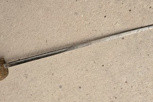 Imagen completa del sable de Don Cayetano Cappato.