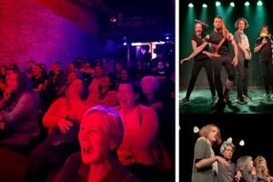 "Clowns a la cacerola: números cocinándose". espectáculos de números de clown en preparación, a cargo de alumnos de Francisco Dalmasso