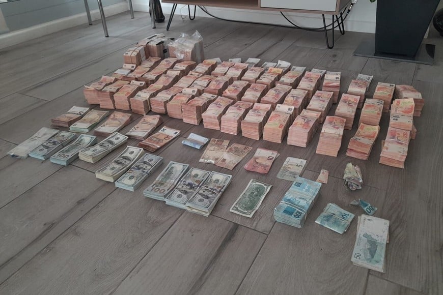 El 12 de septiembre se secuestraron más de 45 millones de pesos y 83.000 dólares en un departamento de zona portuaria. Crédito: El Litoral