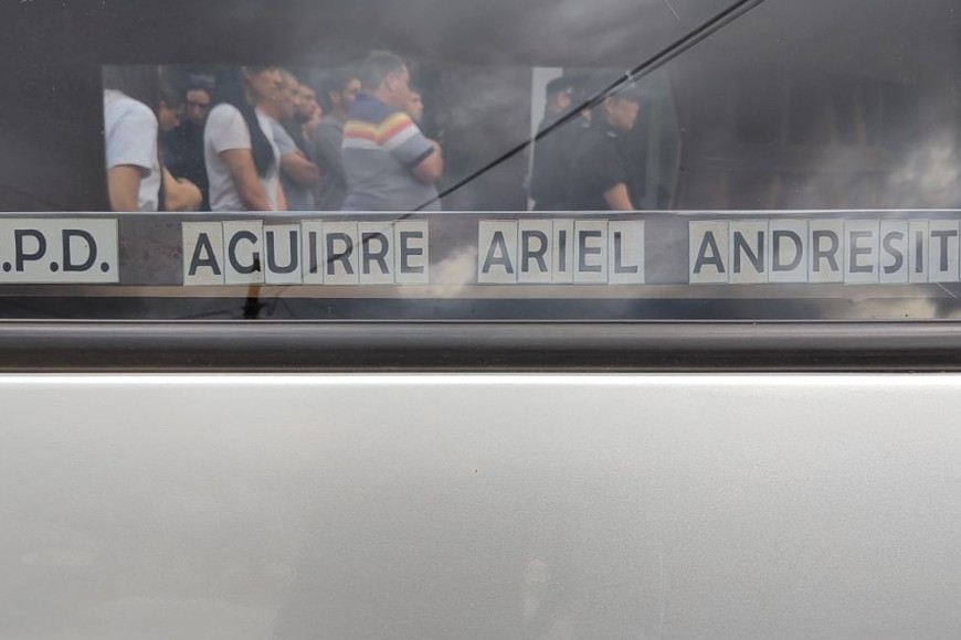 Por varias cuadras se extendió el acompañamiento de autos, motos y bicicletas